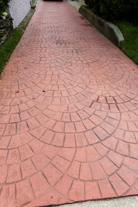 Colorful Stamped Driveways